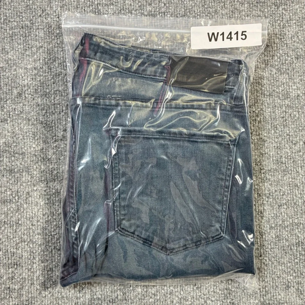 PAIGE Lennox Slim Fit‎ Jeans Mens 33 Gray Distressed USA Denim Stretch